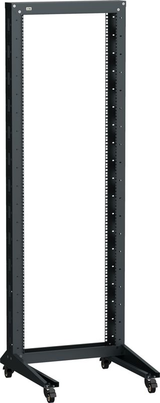 Стойка 1-рамная на 42U 600х600мм на рол. черн. LINEA F ITK LF05-42U66-1RM