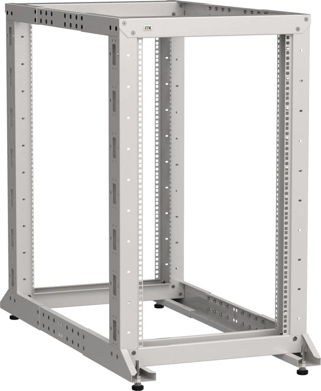 Стойка 2-рамная 52U 600х600-1000мм сер. LINEA F ITK LF35-52U61-2GM
