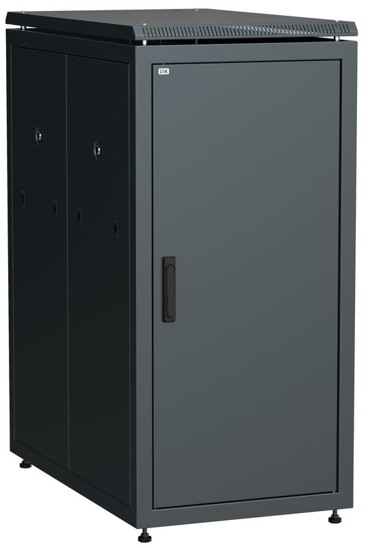 Шкаф сетевой 19дюйм LINEA N 24U 600х1000мм металлическая передняя дверь черн. ITK LN05-24U61-M