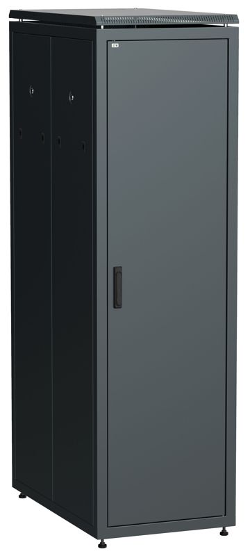Шкаф сетевой 19дюйм LINEA N 42U 600х1000мм металлическая передняя дверь черн. ITK LN05-42U61-M