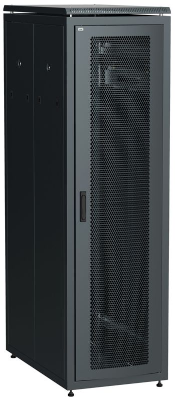 Шкаф сетевой LINEA N 19дюйм 42U 600х1000мм перфорир. передн. дверь черн. ITK LN05-42U61-P