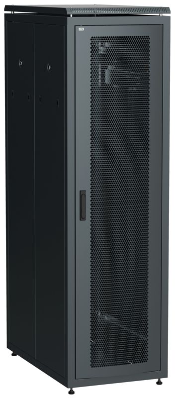 Шкаф сетевой LINEA N 19дюйм 42U 600х1000мм перфорир. двери черн. ITK LN05-42U61-PP