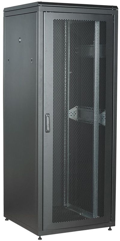 Шкаф сетевой LINEA N 47U 800х800мм перфорир. передн. дверь; задн. метал. черн. ITK LN05-47U88-PM