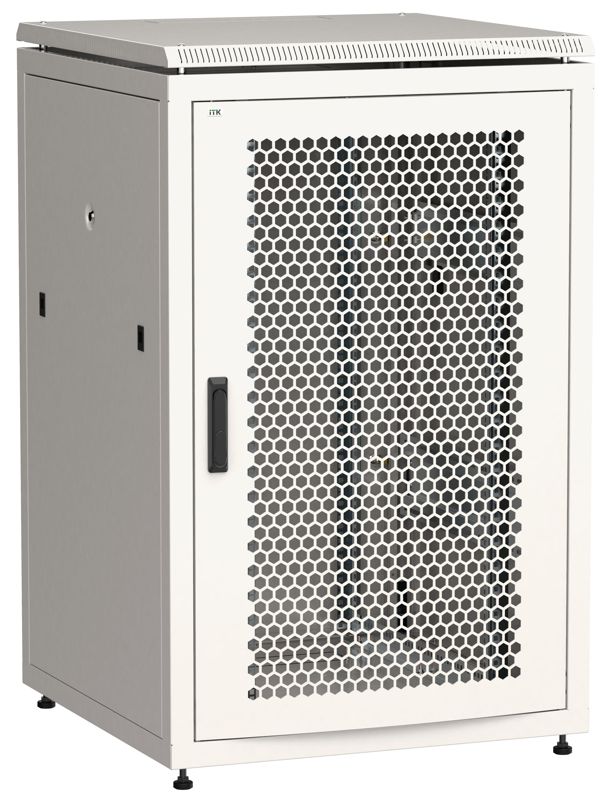 Шкаф сетевой LINEA N 18U 800х800мм перфорир. передн. дверь; задн. метал. сер. ITK LN35-18U88-PM