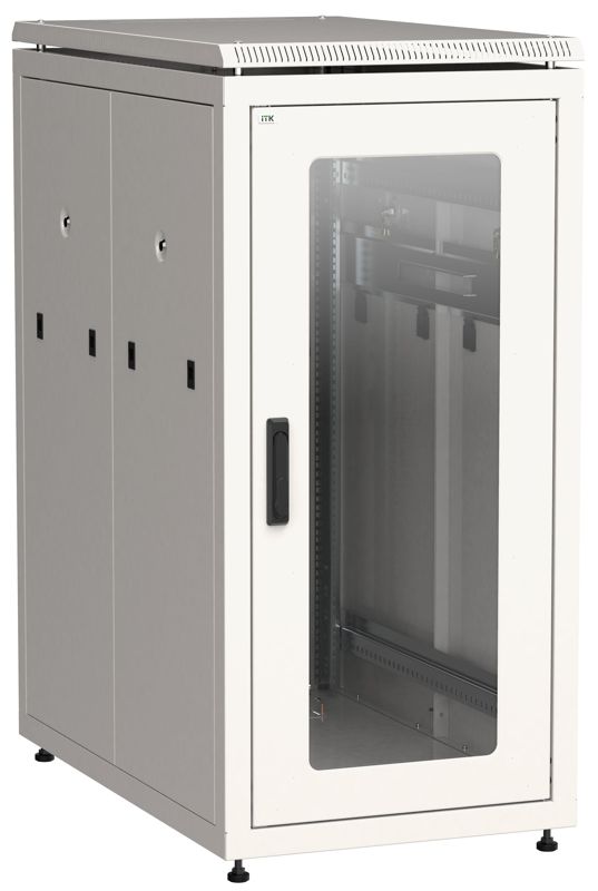 Шкаф сетевой LINEA N 19дюйм 24U 600х1000мм стеклян. передн. дверь задн. перфорир. сер. ITK LN35-24U61-GP