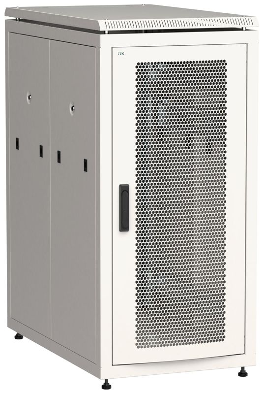 Шкаф сетевой LINEA N 28U 800х1000мм перфорир. передн. дверь; задн. перфорир. сер. ITK LN35-28U81-PP