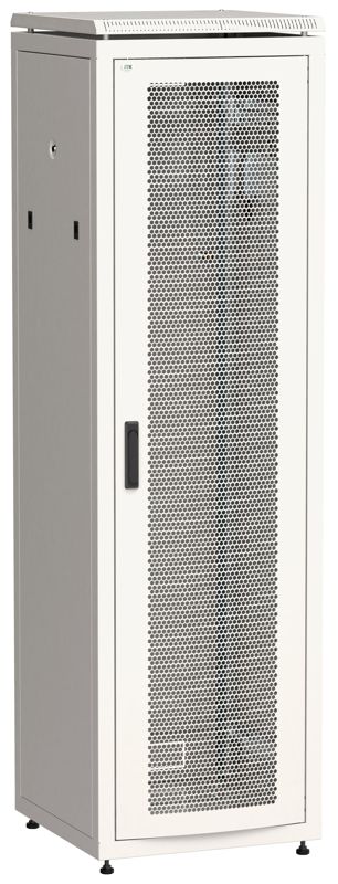 Шкаф сетевой LINEA N 19дюйм 38U 600х800мм перфорир. передн. дверь сер. ITK LN35-38U68-P