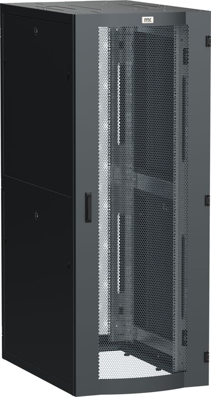 Шкаф серверный LINEA S 19дюйм 48U 800х1200мм перфорир. двери черн. ITK LS05-48U82-2PP