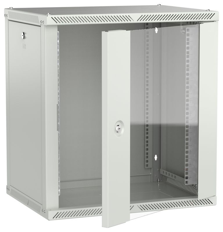 Шкаф LINEA W 2.0 12U 600х450мм дверь стеклян. сер. ITK LWR3-12U64-GF-2