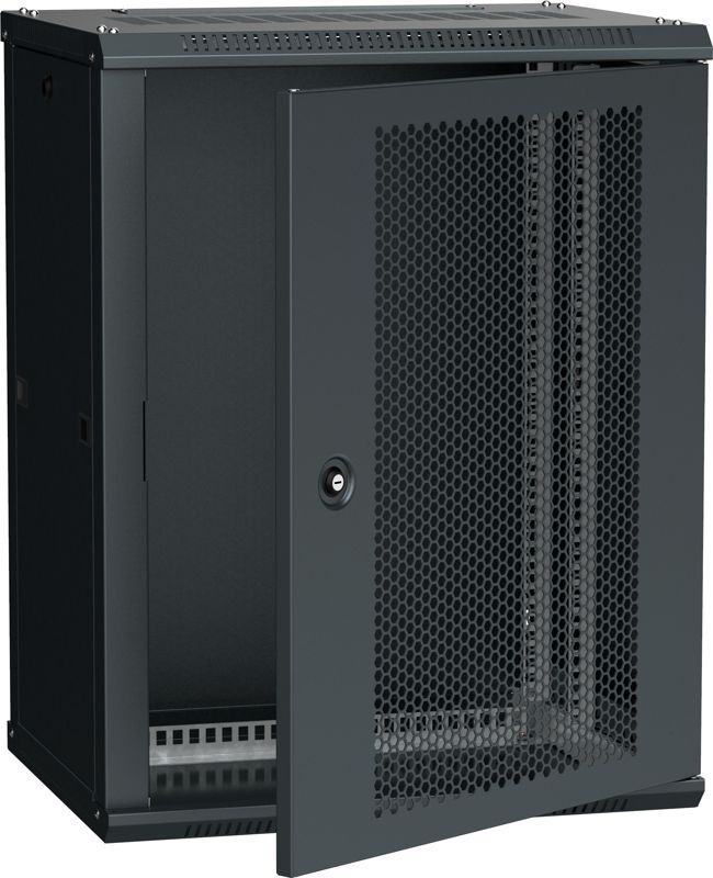Шкаф LINEA W 15U 600х450мм перфорир. дверь RAL9005 ITK LWR5-15U64-PF