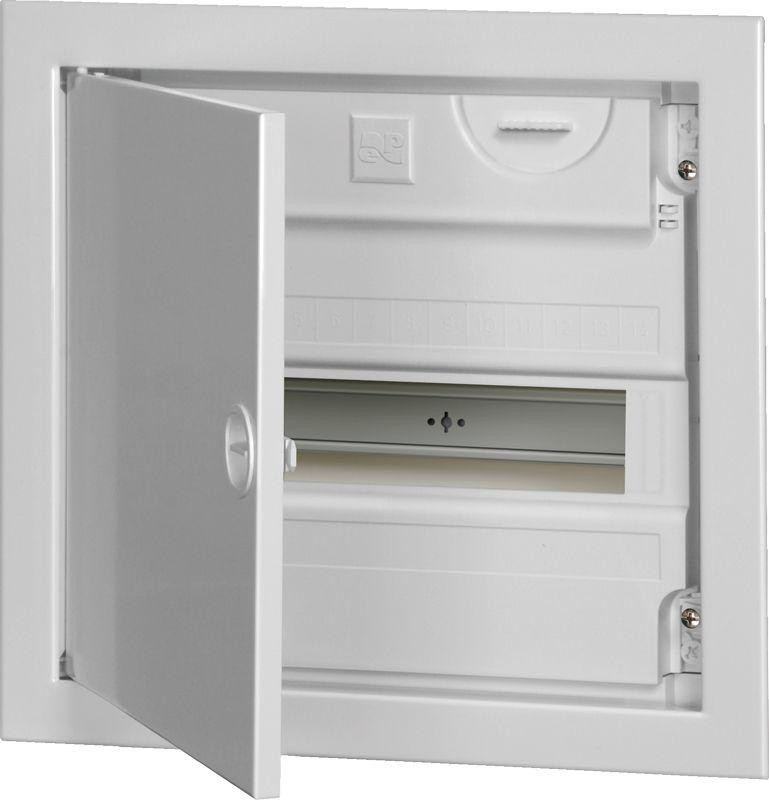 Корпус встраиваемый КМПв-14 Krepta 7 с метал. дверцей пластик. IEK MKP54-V-14-30-01