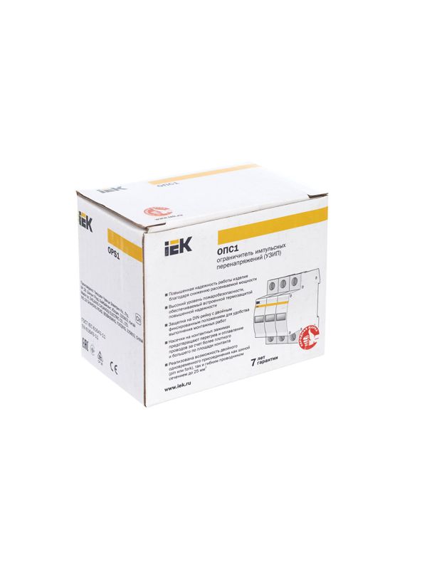 Ограничитель перенапряжения ОПС1-C 3P KARAT IEK MOP20-3-C