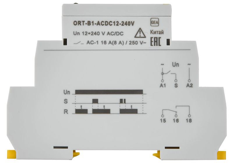 Реле задержки выключения ORT 1 контакт 12-240В AC/DC IEK ORT-B1-ACDC12-240V