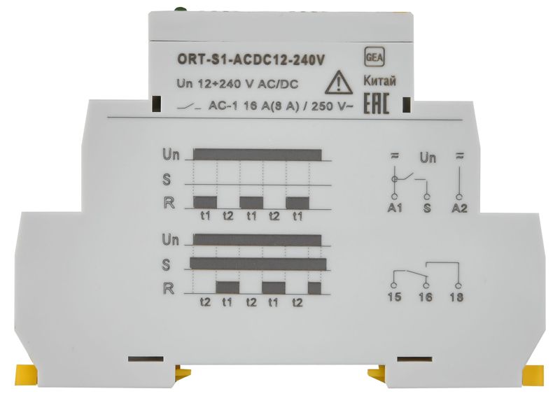 Реле циклическое ORT 1 контакт 12-240В AC/DC IEK ORT-S1-ACDC12-240V