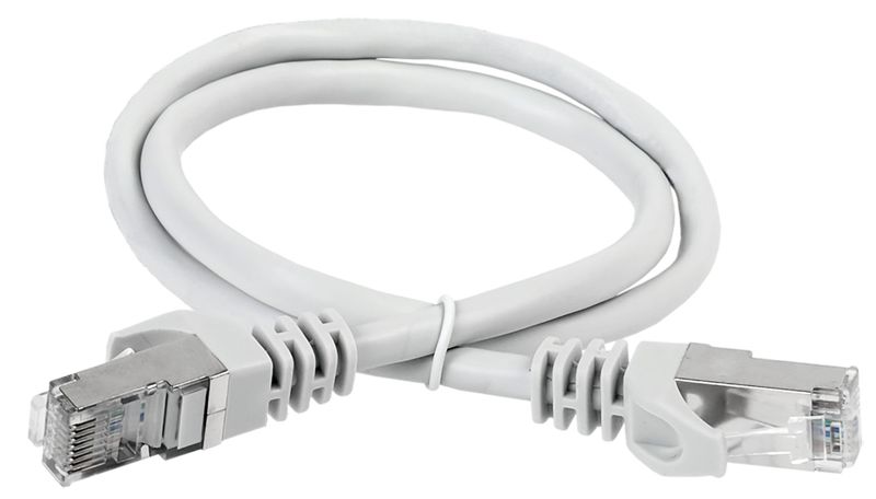 Патч-корд кат.6A S/FTP LSZH 10м сер. ITK PC01-C6ASL-10M