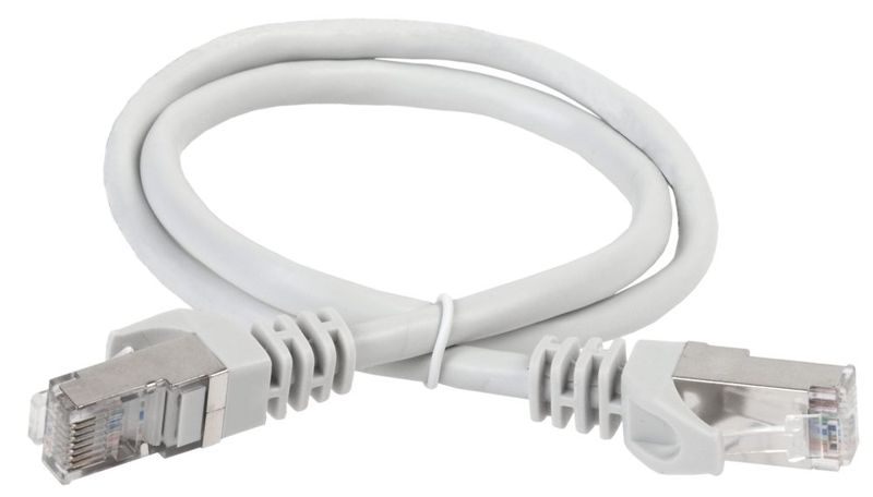 Патч-корд кат.6А S/FTP LSZH 15м сер. ITK PC01-C6ASL-15M