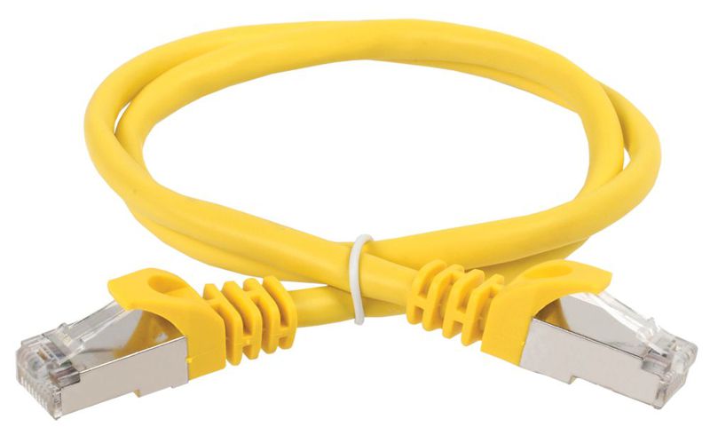 Патч-корд кат.5E FTP 5м желт. ITK PC05-C5EF-5M