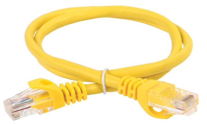Патч-корд кат.5E UTP 3м желт. ITK PC05-C5EU-3M