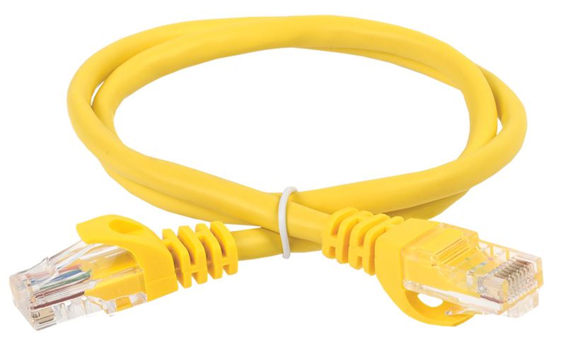 Патч-корд кат.6 UTP LSZH 1м желт. ITK PC05-C6UL-1M