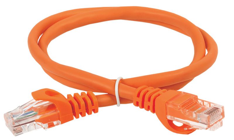 Патч-корд кат.6 UTP PVC 7м оранж. ITK PC07-C6U-7M