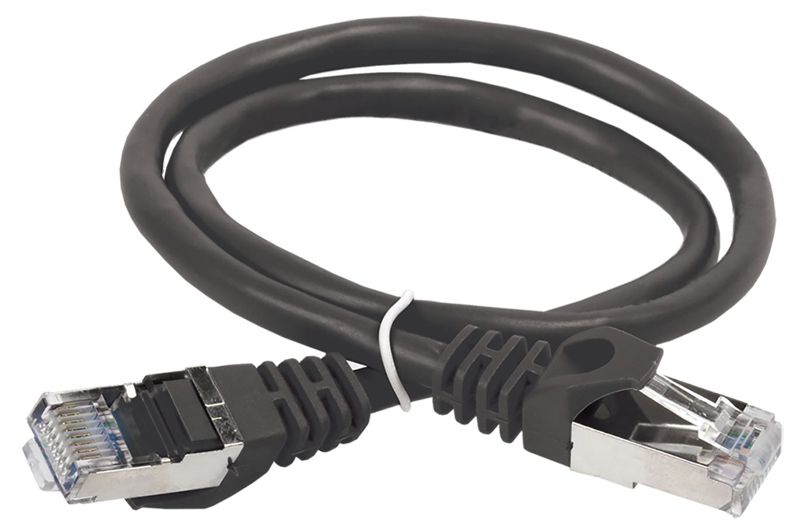 Патч-корд кат.5E FTP 2м черн. ITK PC09-C5EF-2M