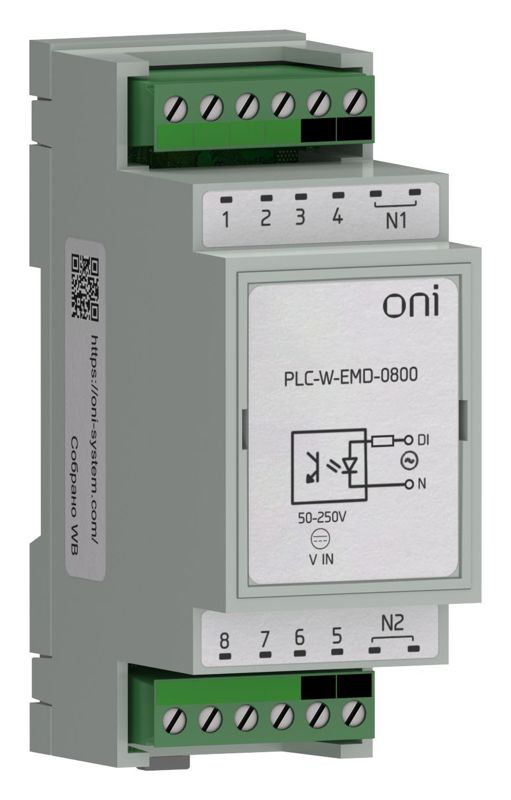 Расширение 8 DI 230В AC ПЛК W. ONI PLC-W-EMD-0800