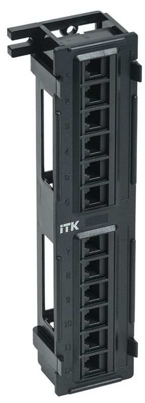 ITK настенная патч-панель кат.5E UTP 12 портов (Dual IDC) (PP12-C5EU-D05)