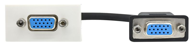 Розетка 1мод. VGA M/M РКМ-10-20-П бел. PRIMER IEK PR-KK40D-RV-0-1-K01