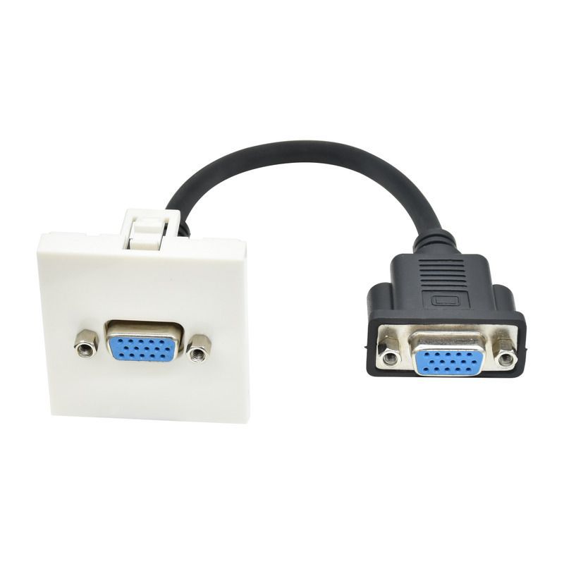 Розетка 2мод. VGA M/M РКМ-20-20-П бел. PRIMER IEK PR-KK40D-RV-0-2-K01