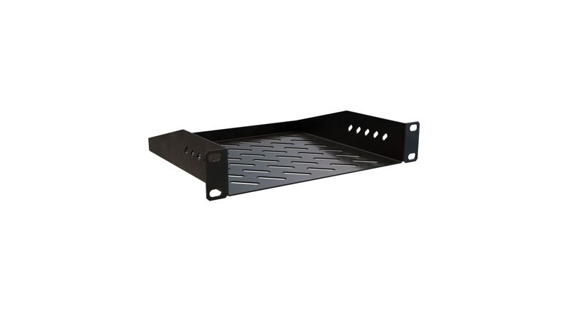 Полка консольная 1U 200мм шкаф LINEA WS черн. ITK RS105-200P-LWS