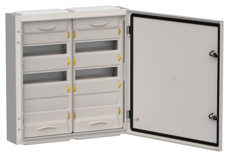 Корпус ЩРн-72 (2х36) TITAN 5 585х570х140 IP54 метал. сер. IEK TI5-50-N-2X036-54-7035
