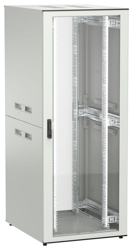Шкаф UNITBOX N 42U 800х1000мм стекл. пер. дв. зад. перф. сер. ITK UBN35-42U81-GP