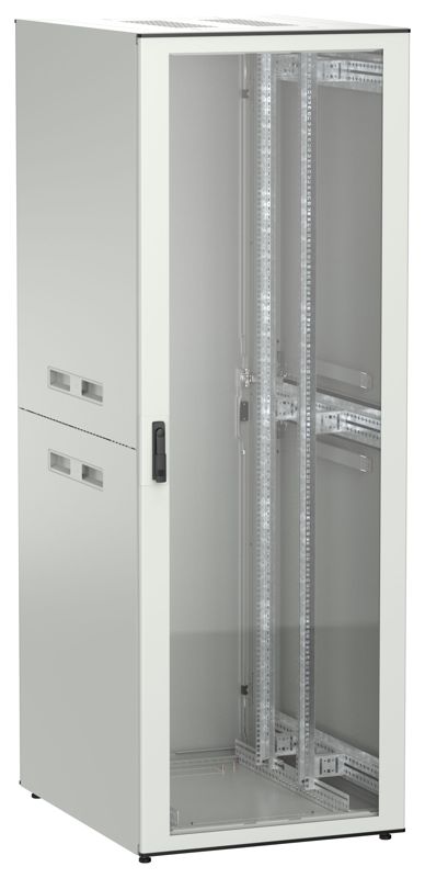Шкаф UNITBOX N 47U 800х1000мм стекл. пер. дв. задн. мет. сер. ITK UBN35-47U81-GM
