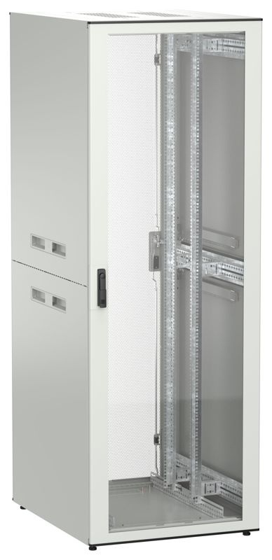 Шкаф UNITBOX N 47U 800х1000мм стекл. пер. дв. зад. перф. сер. ITK UBN35-47U81-GP