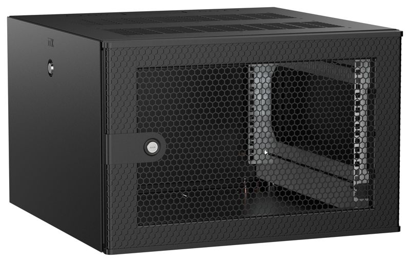 Дверь UNITBOX W 6U 600х600мм перфор. черн. ITK UBW05-06U66-P