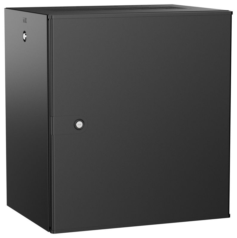 Дверь UNITBOX W 12U 600х450мм метал. черн. ITK UBW05-12U64-M