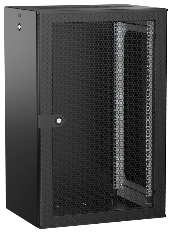 Дверь UNITBOX W 18U 600х450мм перфор. черн. ITK UBW05-18U64-P