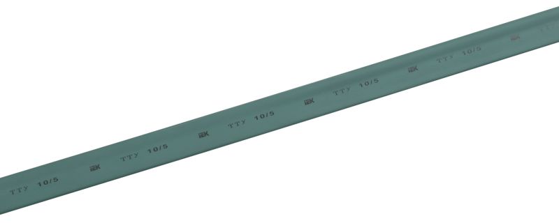Трубка термоусадочная тонкостен. ТТУ нг-LS 10/5 зел. (уп.100м) IEK UDRS-D10-100-K06
