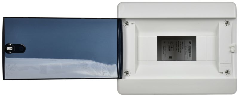 Корпус ЩРВ-П-8 UNION Compact IP41 черн. прозр. дверь пластик. IEK UIC-KP12-V-08-41-K01