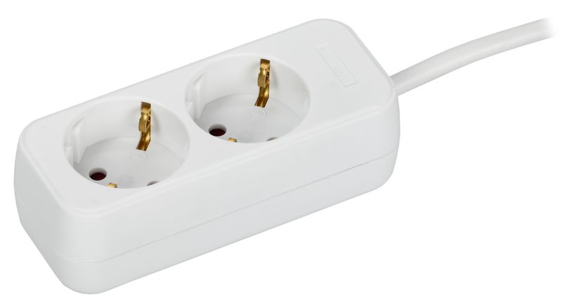 Удлинитель 2х5м 10А У02 ПВС 3х1 бел. UMA IEK UM-YP10-10-02-05-Z-K01