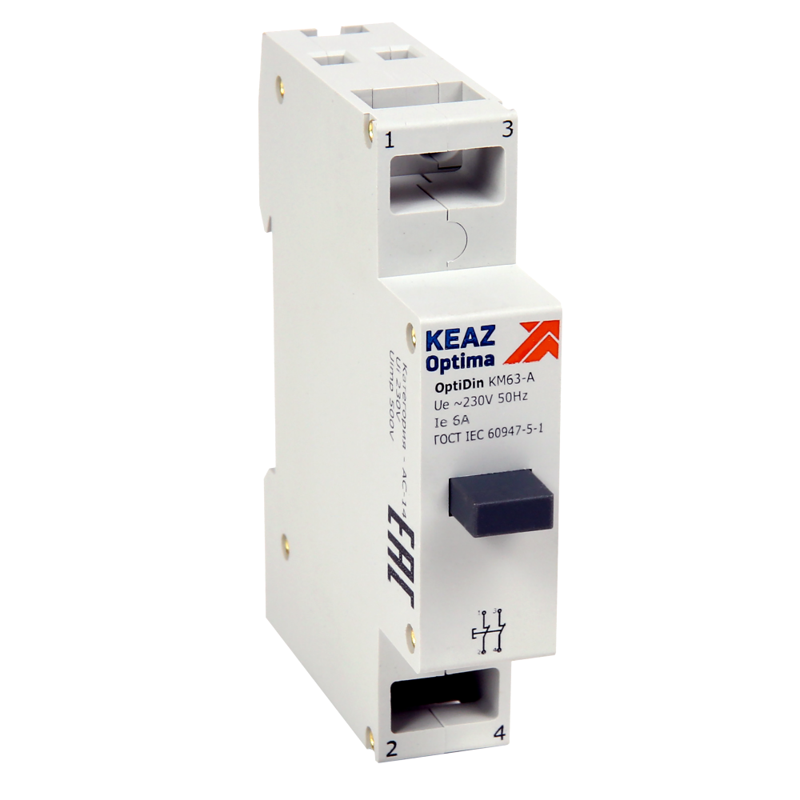 Кнопка управления мод. OptiDin KM63 A 02 УХЛ3 КЭАЗ 138900