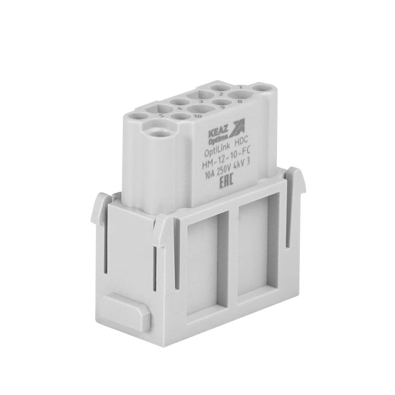Розетка OptiLink HDC-HM-12-10-FС-(0.14-2.5) 250В КЭАЗ 352185