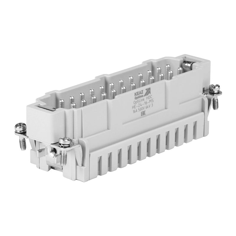 Вилка OptiLink HDC-HE-24-16-MS-(0.14-2.5) 500В КЭАЗ 352266