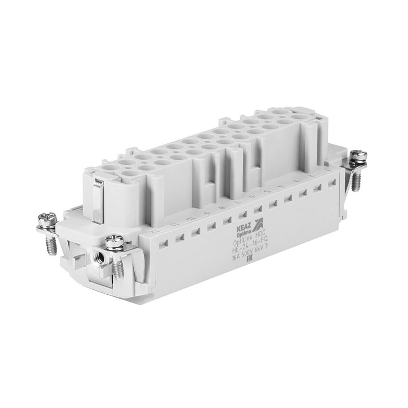 Розетка OptiLink HDC-HE-24-16-FQ-(0.14-2.5) 500В КЭАЗ 352269