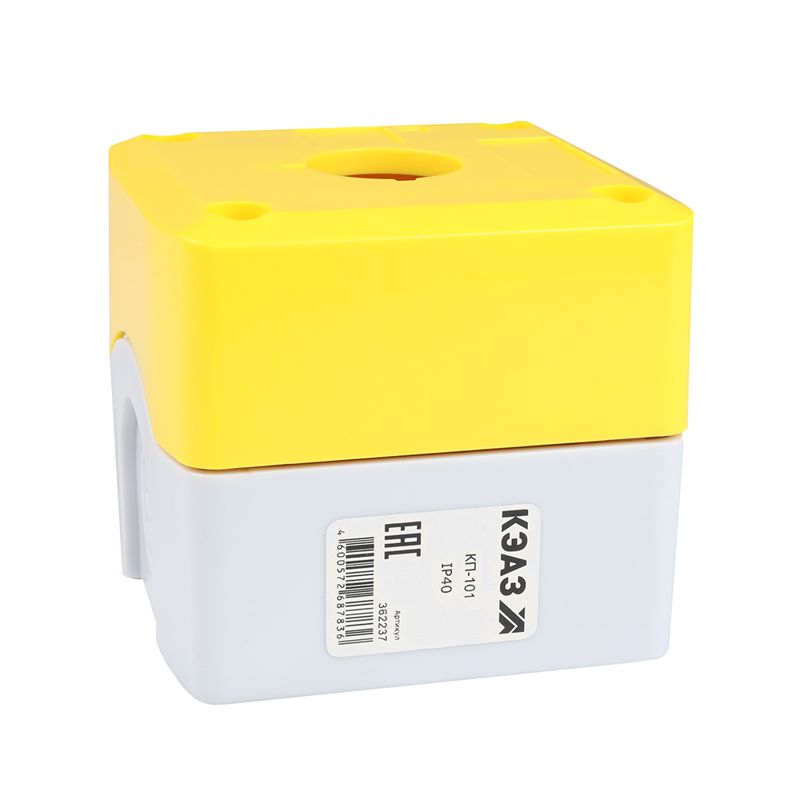 Корпус кнопочного поста КП-101 желт. 1 отв. IP40 КЭАЗ КЭАЗ 362237