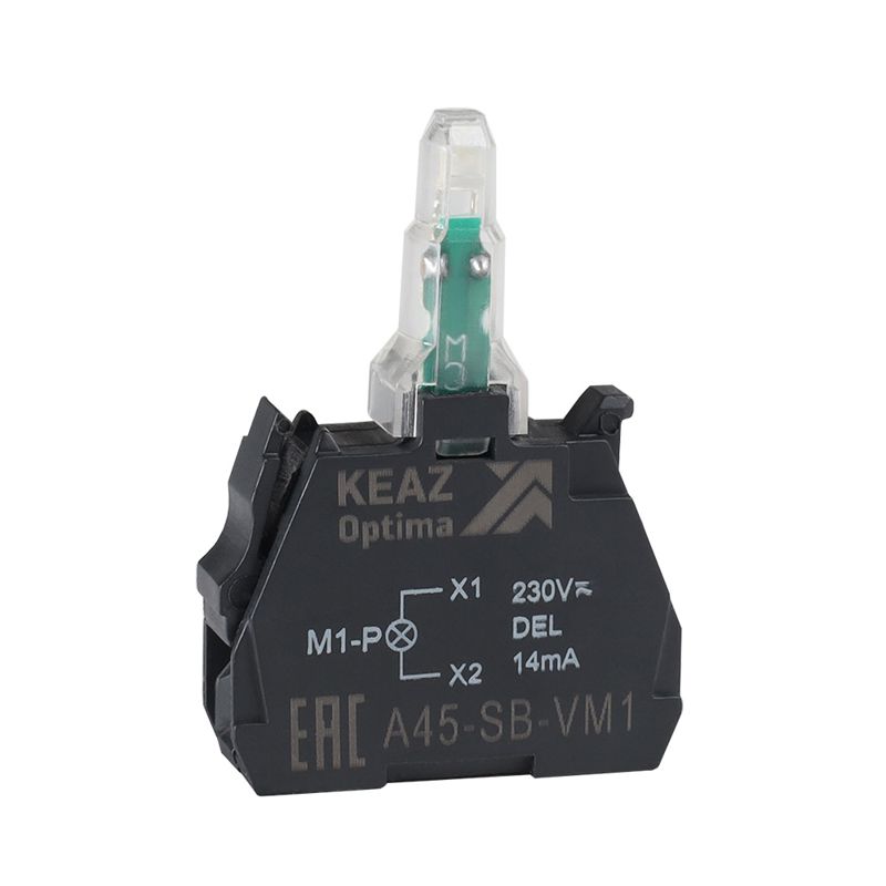 Блок световой OptiSignal D22 A45-SB-VM5 желт. 110-230 В AC/DC с защитой от наводок ZBVM5 КЭАЗ 362252
