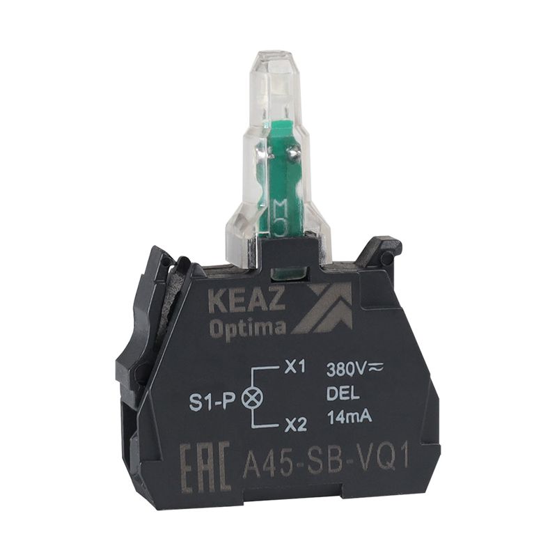 Блок световой OptiSignal D22 A45-SB-VQ6 син. 380 В AC с защитой от наводок ZBVQ6 КЭАЗ 362258