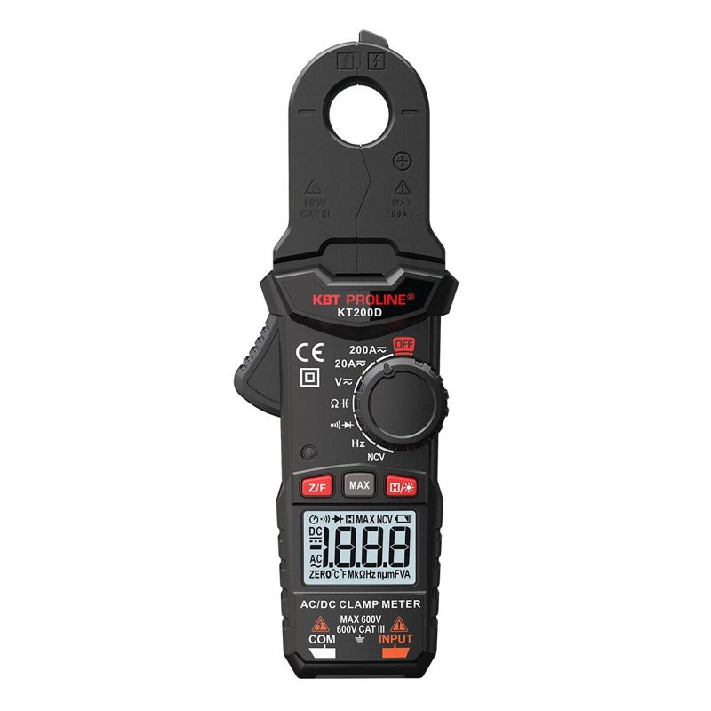 Клещи токовые цифровые КТ 200D PROLINE КВТ 101563 Клещи токовые цифровые КТ 200D PROLINE КВТ 101563