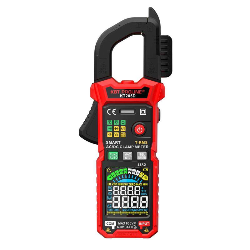 Клещи токовые цифровые КТ 205D PROLINE КВТ 90386 Клещи токовые цифровые КТ 205D PROLINE КВТ 90386