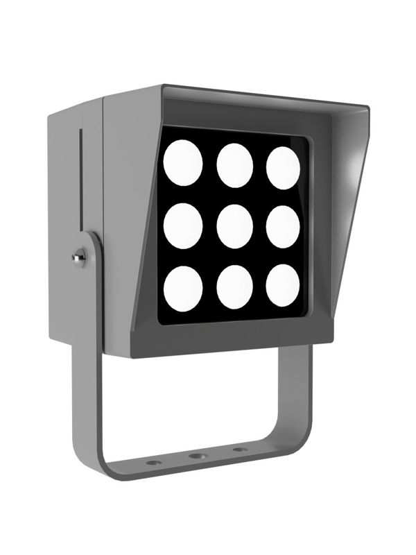 Светильник светодиодный L-point 9/9/Г45/830/04/A1-C1/230AC IP65 RAL7035 Муар LEDEL PNT9-3832-413-1272